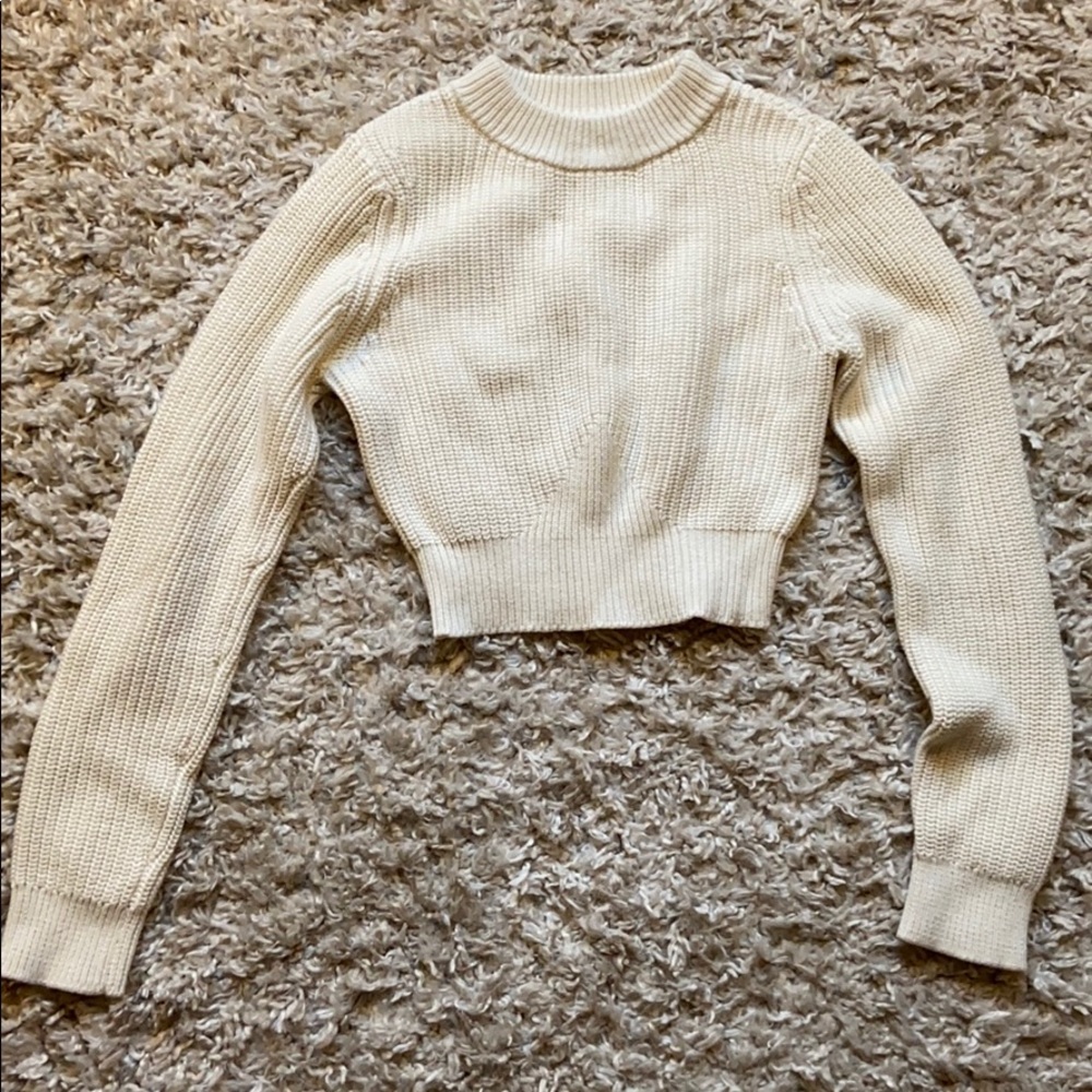 Pacsun Cropped White Sweater